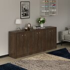 Kit 3 Balcões Me4103 Com 6 Portas E Prateleira 74,5cmx180cm R