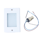 Kit 3 Balizador De Embutir Escada Parede Branco 4x2 Alumínio