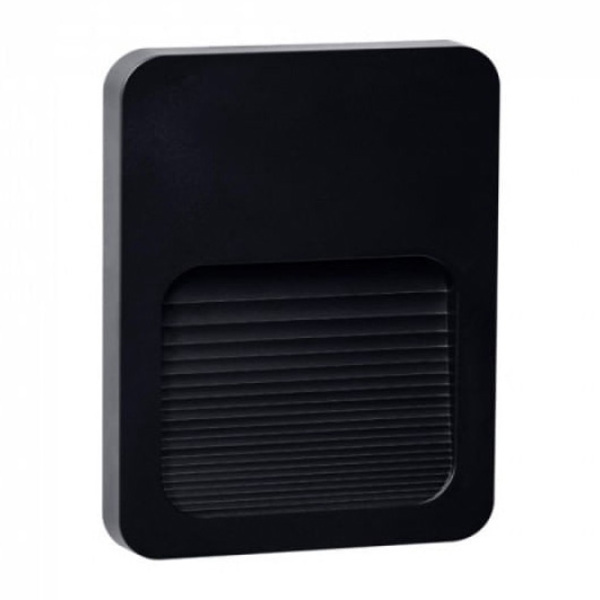 Kit 3 Balizador Fit 2w 3000k Bivolt Ip65 Preto Em Abs