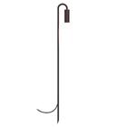 Kit 3 Balizadores Haste Poste Luminária Jardim Marrom 80cm