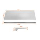 Kit - 3 Bandeja Prateleira 30x91 Para Gôndolas New Plus Com P