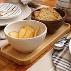 Kit 3 Bandejas De Bambu Retangular Para Cozinha 20x10cm Petis