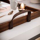 Kit 3 Bandejas Decorativas Abstrato E Ramos Marrom