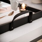 Kit 3 Bandejas Decorativas Abstrato E Ramos Preta