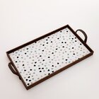 Kit 3 Bandejas Decorativas Coraçãozinho Marrom