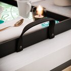 Kit 3 Bandejas Decorativas Costela De Adão Tons De Verde Preta