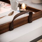 Kit 3 Bandejas Decorativas Flores E Folhas Marrom