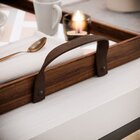 Kit 3 Bandejas Decorativas Geométrica Marrom