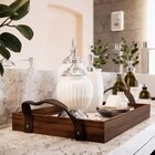 Kit 3 Bandejas Decorativas Love Marrom