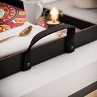 Kit 3 Bandejas Decorativas Mandala Colorida Preta