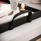 Kit 3 Bandejas Decorativas Montanhas E Folhas Preta