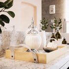 Kit 3 Bandejas Decorativas Traços Geométrico Clara