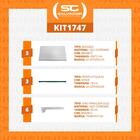 Kit 3 Bandejas Prateleiras 40x73 Ponta Para Gôndolas New Plus