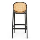 Kit 3 Banqueta Alta Com Encosto Roma Em Polipropileno Cozinha