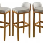 Kit 3 Banqueta Alta Madeira Maciça Cozinha Americana Bar