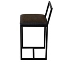 Kit 3 Banqueta Baixa Para Cozinha Preta Industrial Assento Es