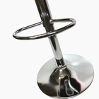 Kit 3 Banqueta Gomos Base Giratoria Cromada Altura Regulavel