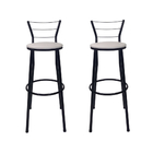 Kit 3 Banqueta Para Cozinha Alta Aço Epóxi  Balcão Bancada Co