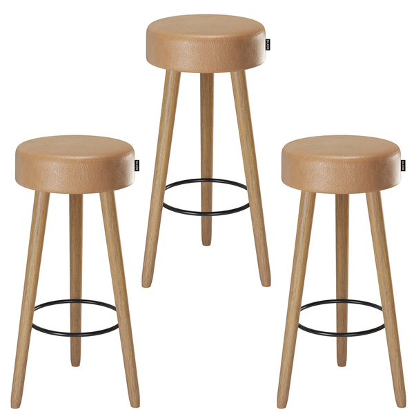 Kit 3 Banquetas Alta 70 Cm Cozinha Pés Palito Londres Preto S