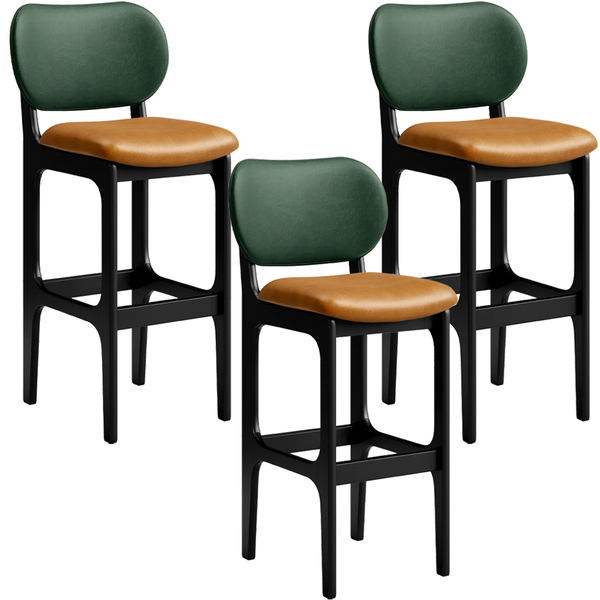 Kit 3 Banquetas Alta Bar Cozinha Jantar Betta L02 Preto Facto