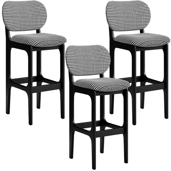 Kit 3 Banquetas Alta Bar Cozinha Sala Jantar Fixa Betta L02 P