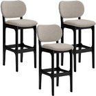 Kit 3 Banquetas Alta Bar Cozinha Sala Jantar Fixa Betta L02 P