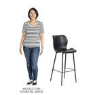 Kit 3 Banquetas Alta Com Encosto Para Bancada Cozinha Penha R