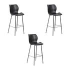 Kit 3 Banquetas Alta Com Encosto Para Bancada Cozinha Penha R