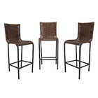 Kit 3 Banquetas Alta Diplomata Fibra Sintética Acesse Móveis