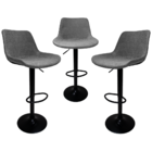 Kit 3 Banquetas Alta Estofada Para Bar Balcão Cozinha America