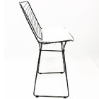 Kit 3 Banquetas Alta Para Cozinha Bertoia Retrô Cor Grafite A