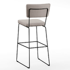 Kit 3 Banquetas Alta Para Cozinha Sala De Jantar Base Em Aço