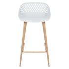 Kit 3 Banquetas Altas Bancada Cozinha Clarice Cloe Branco