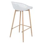 Kit 3 Banquetas Altas Bancada Cozinha Clarice Cloe Branco