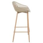 Kit 3 Banquetas Altas Bancada Cozinha Clarice Cloe Nude