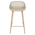 Kit 3 Banquetas Altas Bancada Cozinha Clarice Cloe Nude