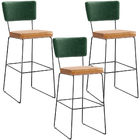 Kit 3 Banquetas Altas Cozinha Sala Jantar Allana L02 Facto Ve