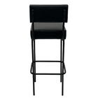 Kit 3 Banquetas Altas De Alumínio Tiffany Preto 70cm Aluminiu