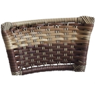 Kit 3 Banquetas Baixas Prata Com Encosto Junco Capuccino Asse