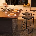 Kit 3 Banquetas Bari Preta Vintage