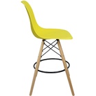 Kit 3 Banquetas Charles Eames Eiffel Wood Design Base Fixa Ma