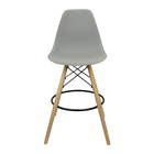 Kit 3 Banquetas Charles Eames Eiffel Wood Design Base Fixa Ma