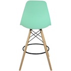 Kit 3 Banquetas Charles Eames Eiffel Wood Design Base Fixa Ma