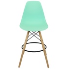 Kit 3 Banquetas Charles Eames Eiffel Wood Design Base Fixa Ma
