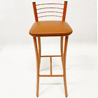 Kit 3 Banquetas Cozinha Cobre Alta Assento Cobre - Poltronas