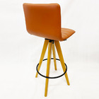 Kit 3 Banquetas Decorativa Jaque Cor Cobre Base Giratória Mad