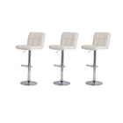 Kit 3 Banquetas Gomos Branca