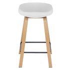 Kit 3 Banquetas Médias Bancada Cozinha Cassia Bd 66 Cm Branco