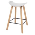 Kit 3 Banquetas Médias Bancada Cozinha Cassia Bd 66 Cm Branco