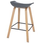 Kit 3 Banquetas Médias Bancada Cozinha Cassia Bd 66 Cm Cinza